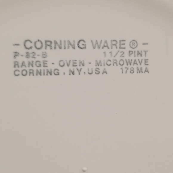 3 dish corning set vintage